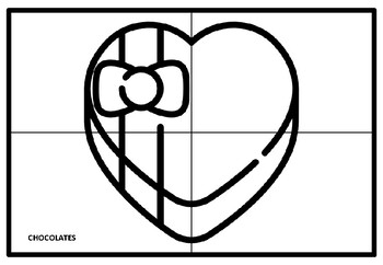 Valentines day collaborative art puzzle project coloring pages elementary art