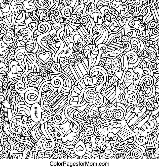 Doodles advanced coloring page adult coloring books printables doodle images coloring pages