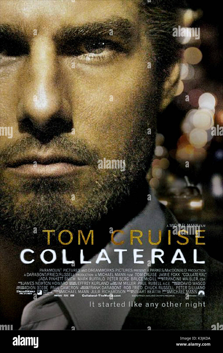 Collateral mit tom cruise in collateral datum stockfotografie