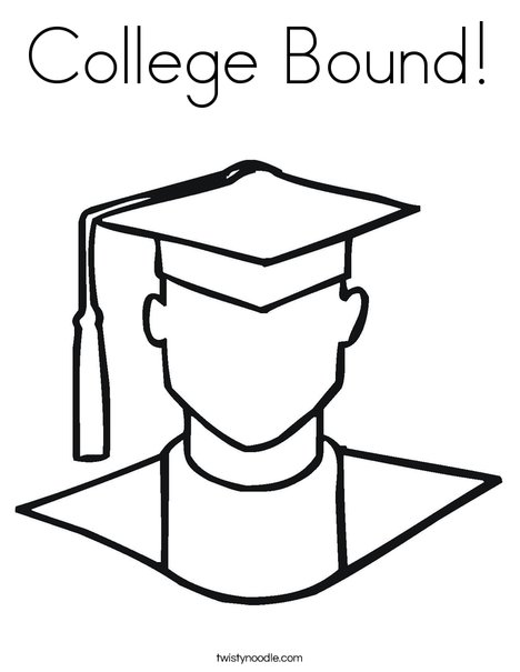 College bound coloring page