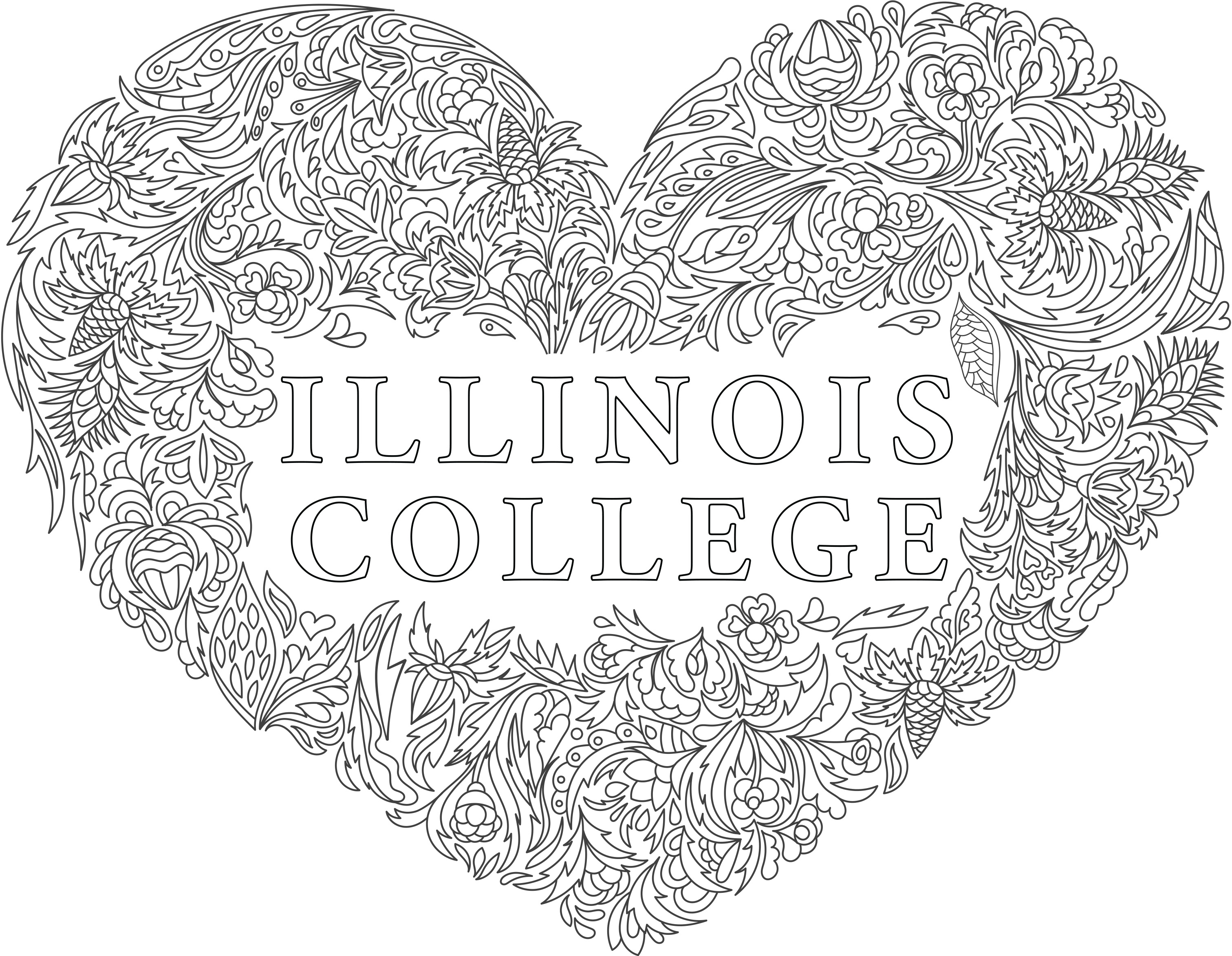 Illinois college coloring pages illinois college