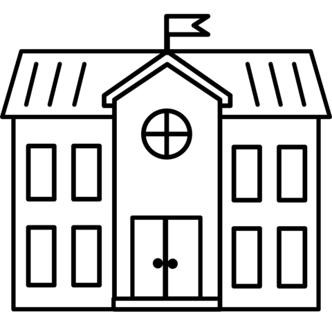 College building coloring page free printable coloring pages