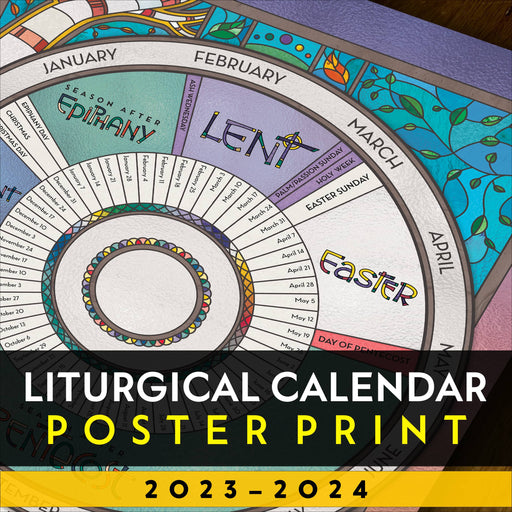 Liturgical calendar coloring page poster â â illustrated ministry