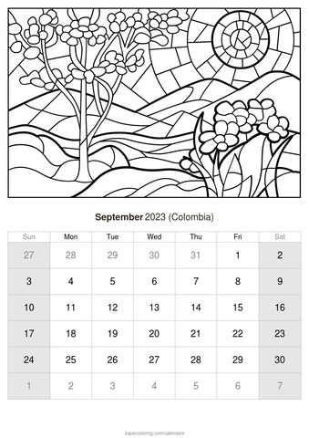 September calendar