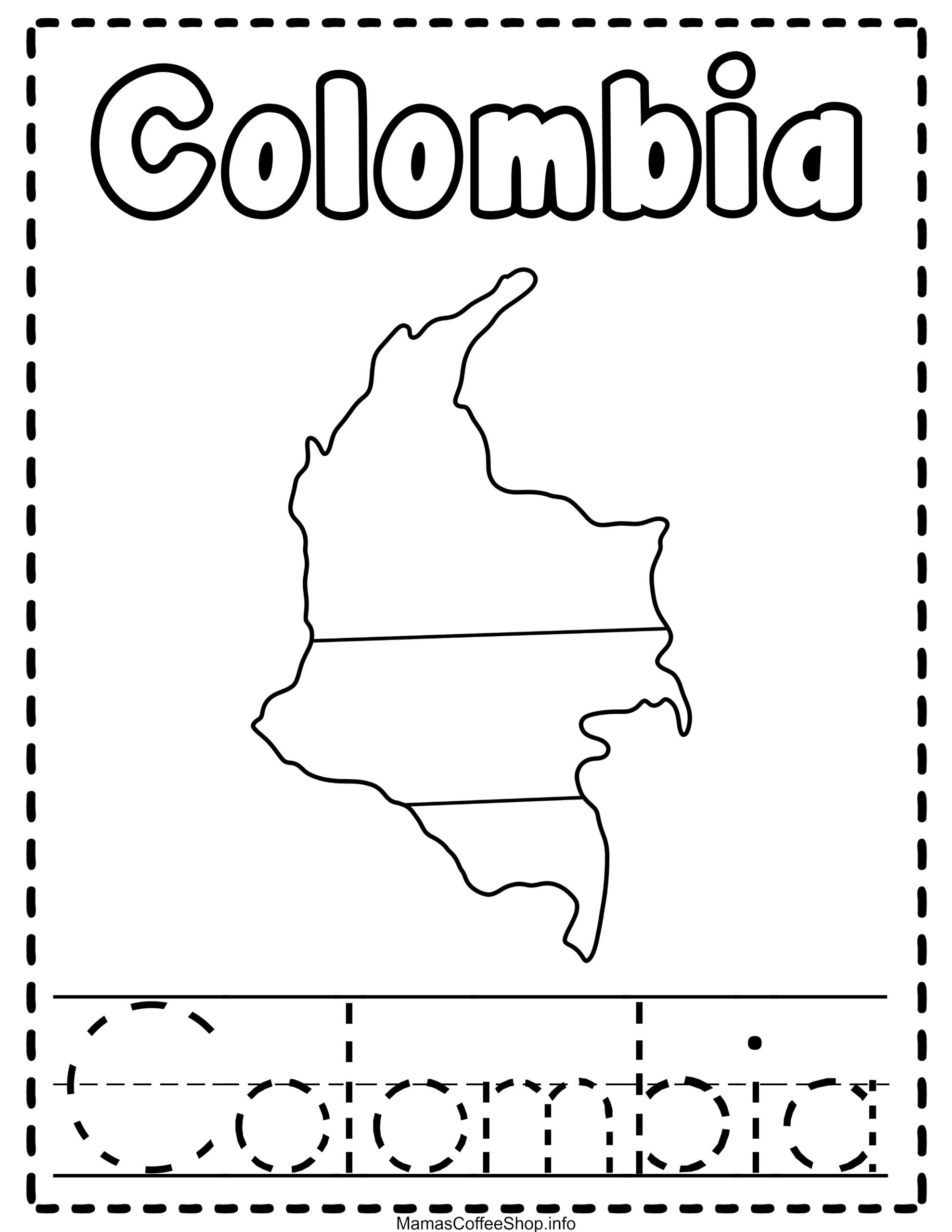 Columbia coloring writing book mamas coffee shop store