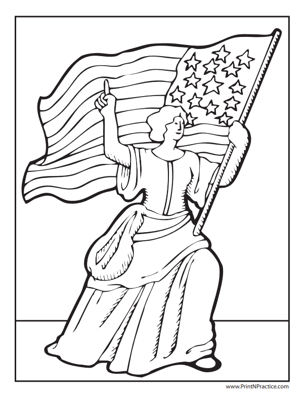 Flag coloring pages us flag britain canada triband and tricolor