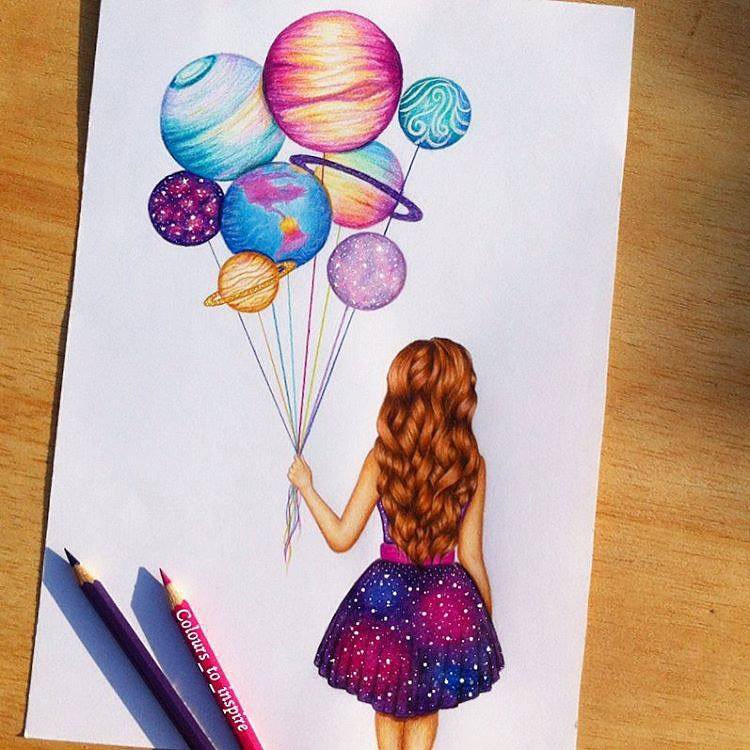 40 Color Pencil Drawings To Having You Cooing With Joy - Bored Art |  Drawings, Cool drawings, Art drawings