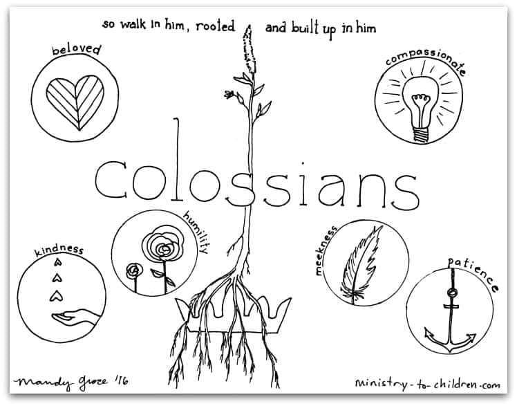 Colossiansâ bible book coloring page