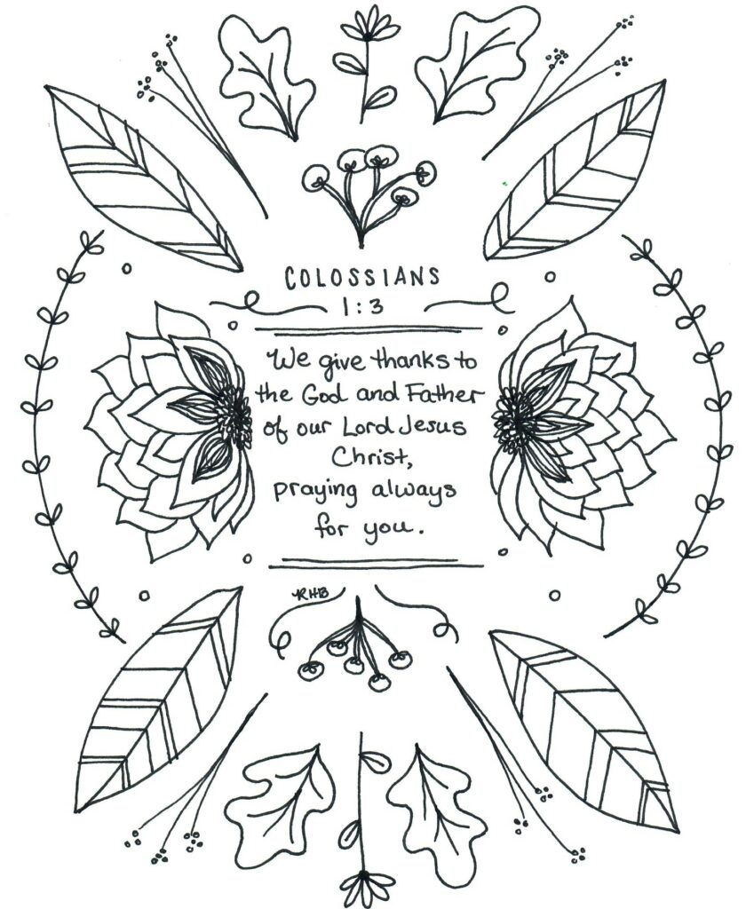 Coloring pages â scripture melodies