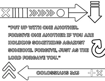 Colossians coloring sheet by serious yet whimsical tpt