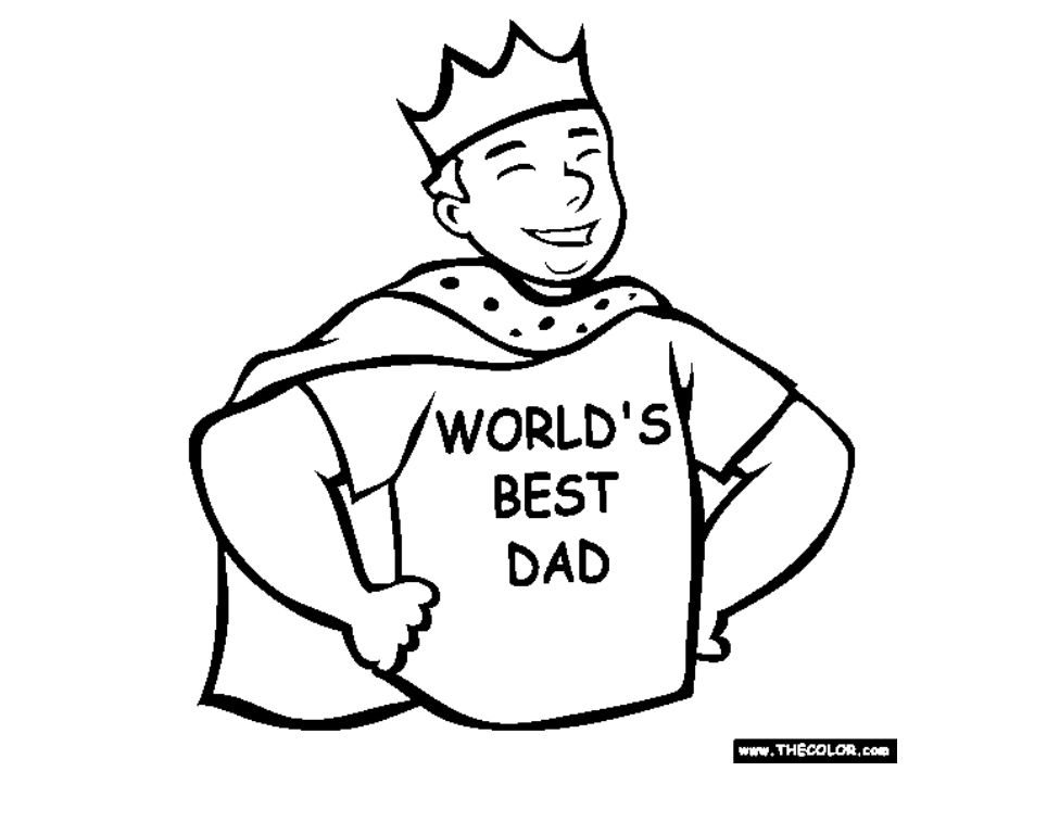 Places to find free printable fathers day coloring pages for kids