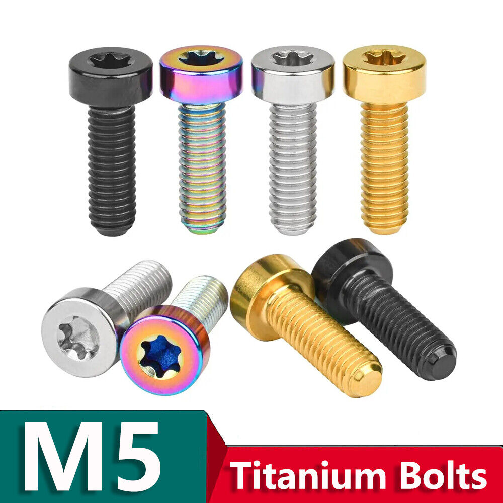 Mxmm color titanium ti bolts torx socket p head screws bike stem screw bolt