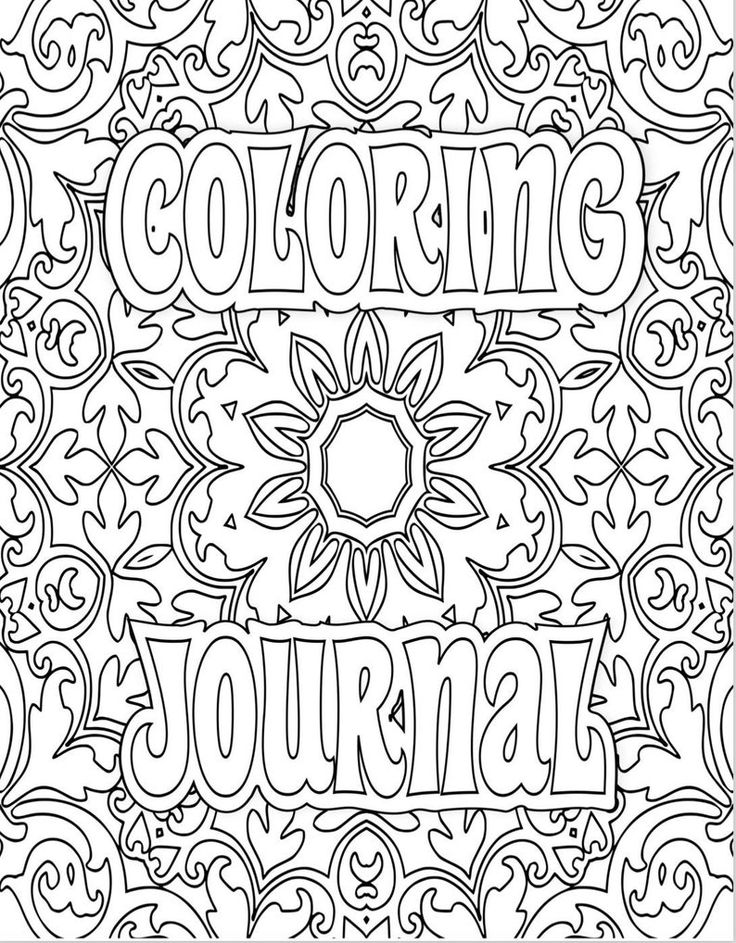 Coloring pages adult coloring book and journal meditation