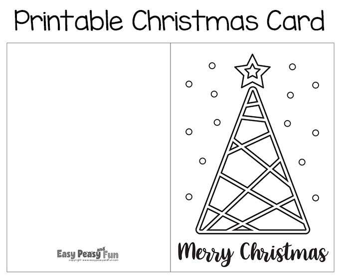 Free printable christmas cards to color