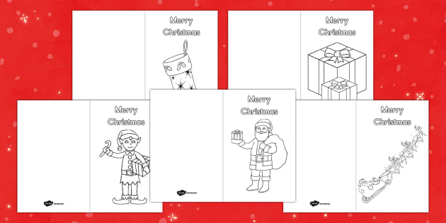 Printable christmas loring cards ela resource