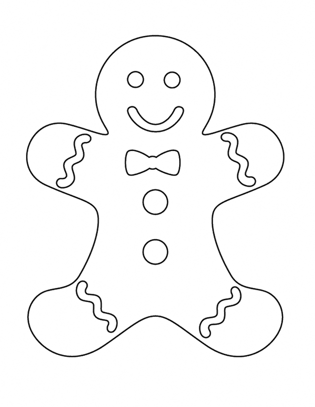 Christmas cookies coloring pages