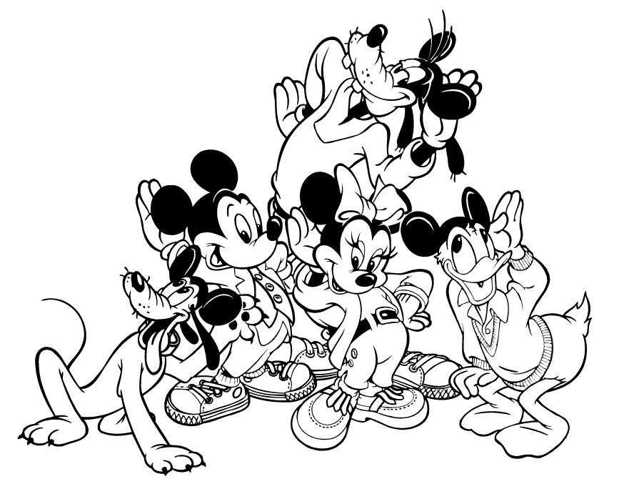 Mickey mouse clubhouse coloring pages