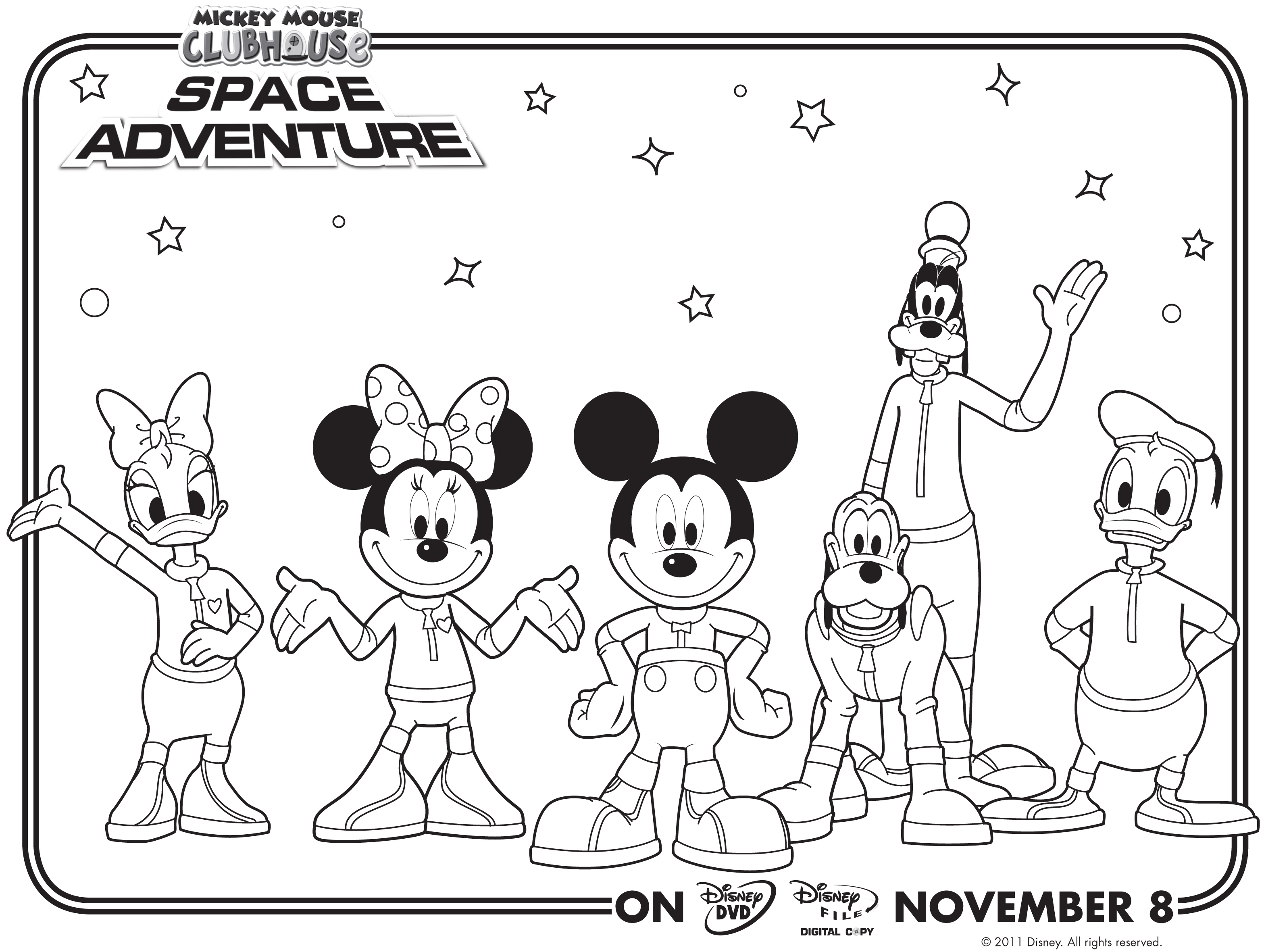 Mickey mouse clubhouse coloring pages