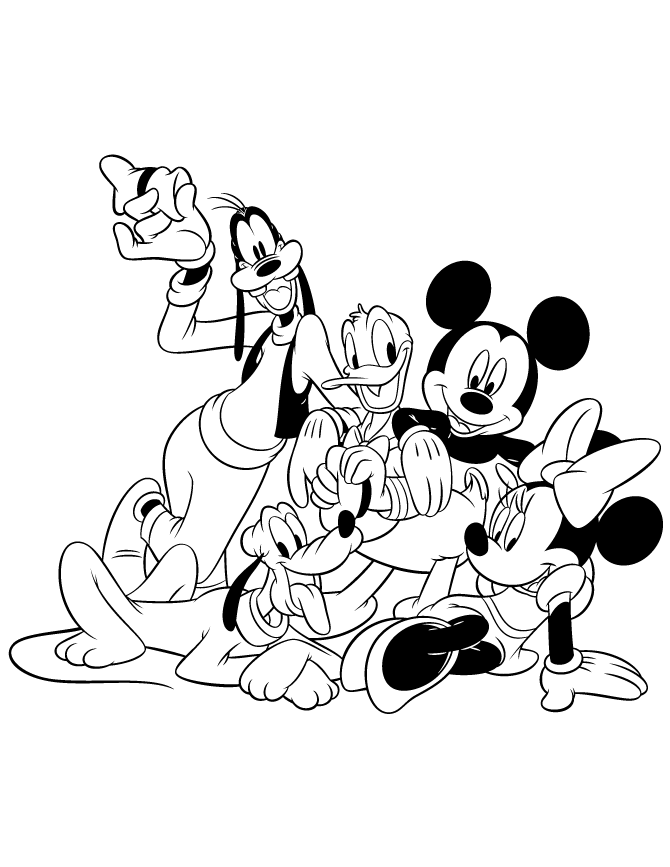 Mickey mouse clubhouse coloring pages