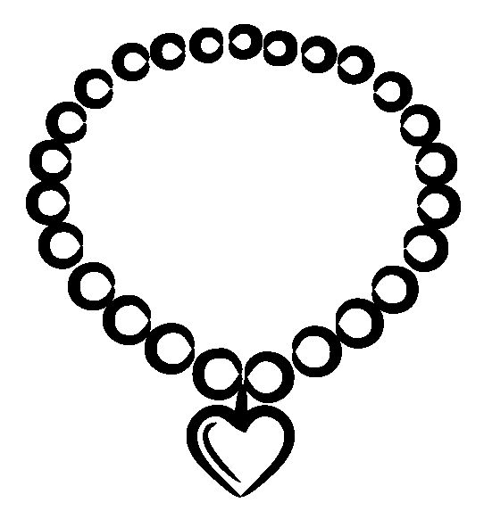 Coloring pages free diamond necklace coloring pages