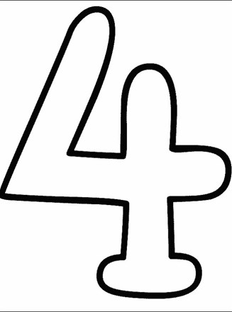 Numbers coloring page