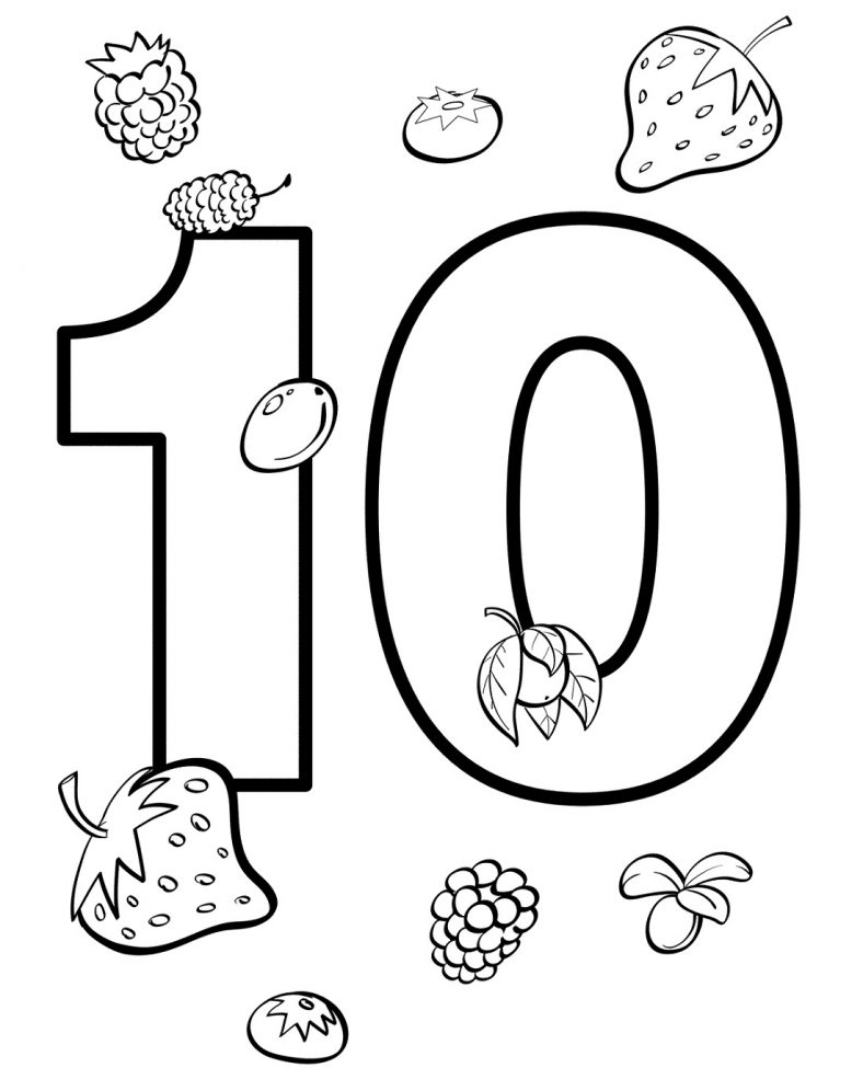 Coloring pages number coloring pages to