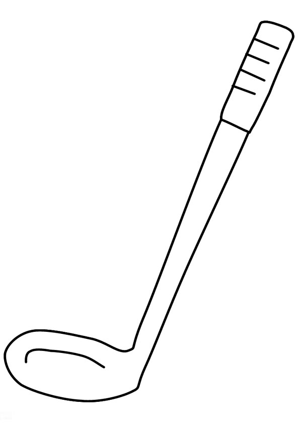 Coloring pages golf stick coloring page