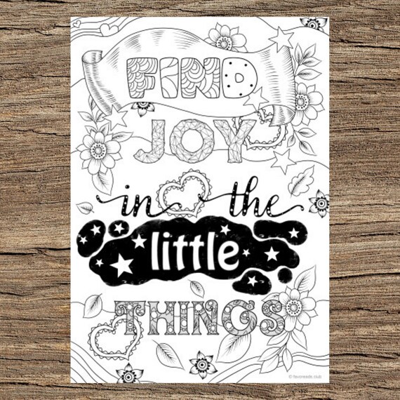 Find joy printable adult coloring page from favoreads coloring book pages for adults and kids coloring sheets colouring designs