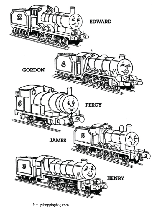 Free printable thomas the tank engine coloring pages and more lil shannie