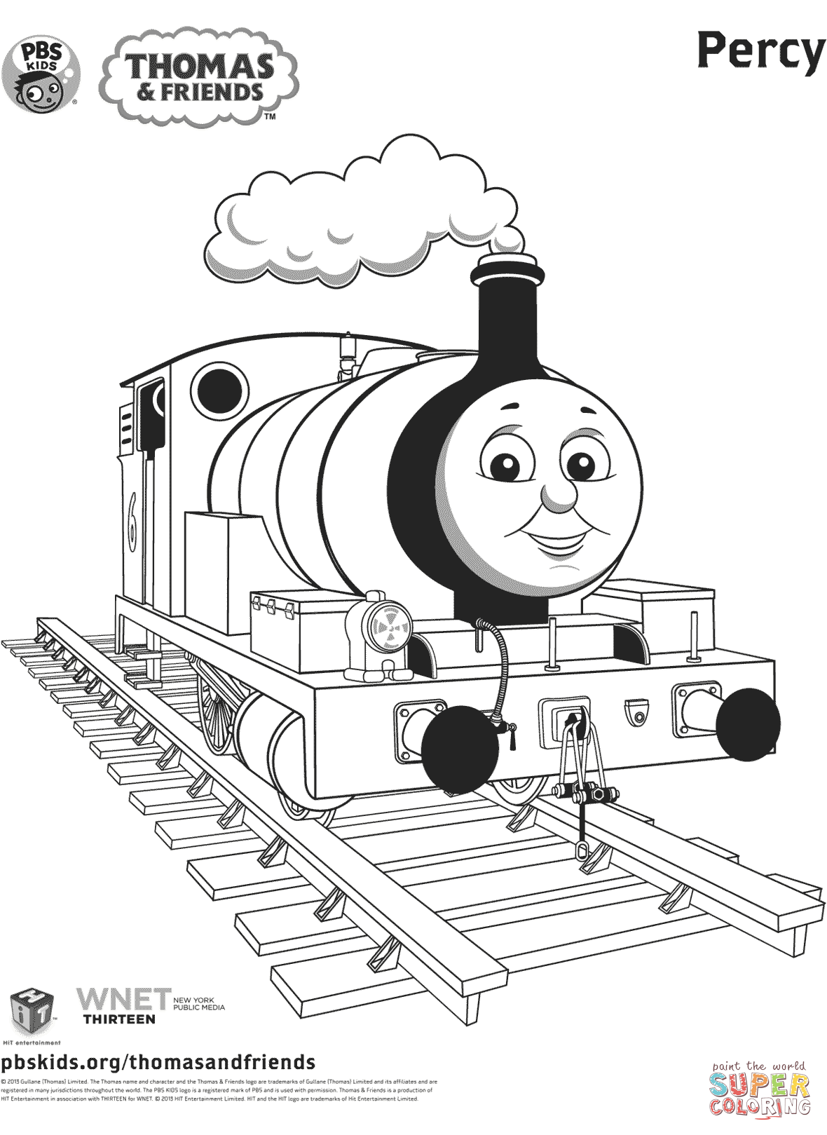 Percy from thomas friends coloring page free printable coloring pages