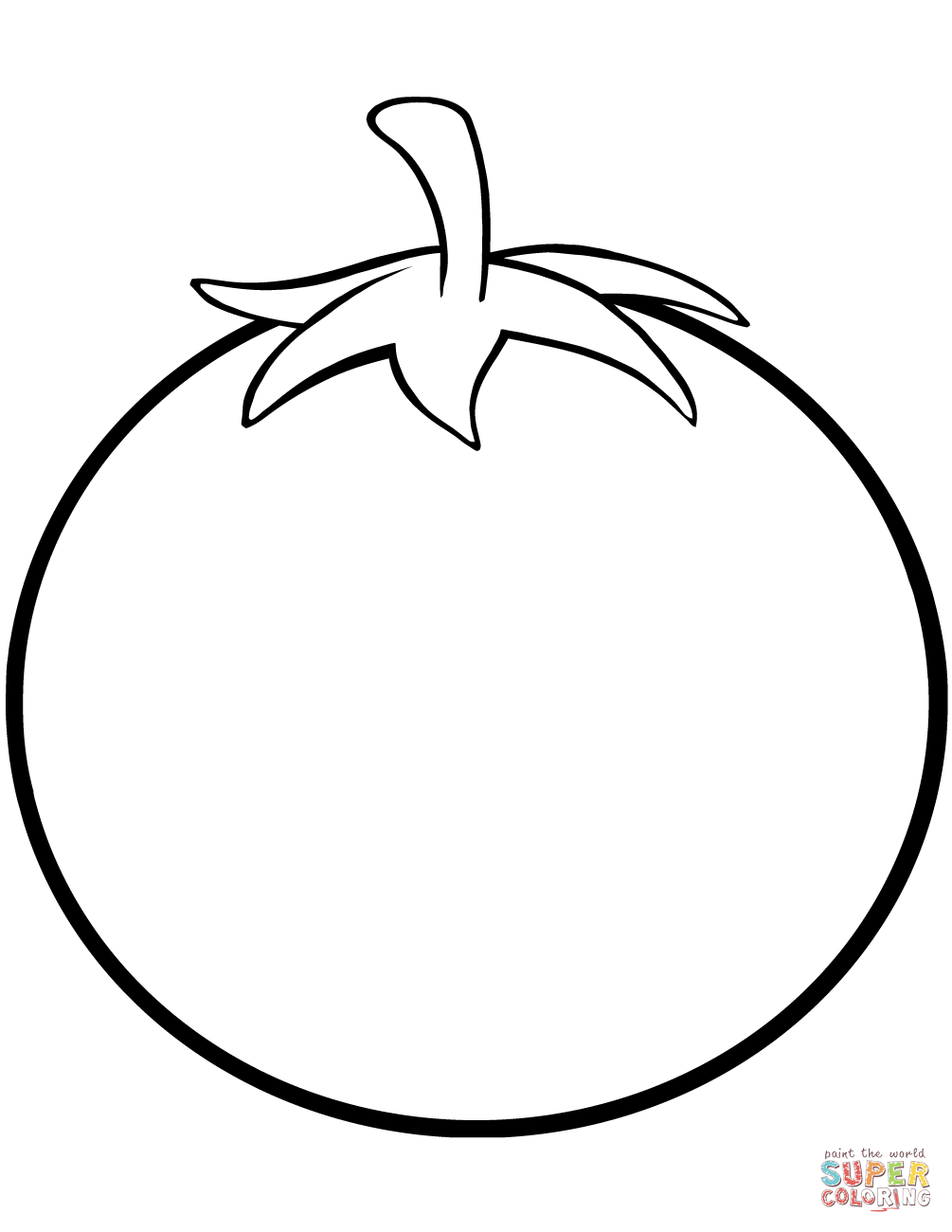 Tomato coloring page free printable coloring pages