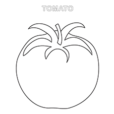 Top tomato coloring pages your toddler will love to color