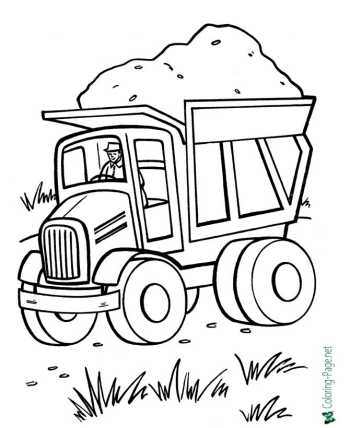 Transportation coloring pages