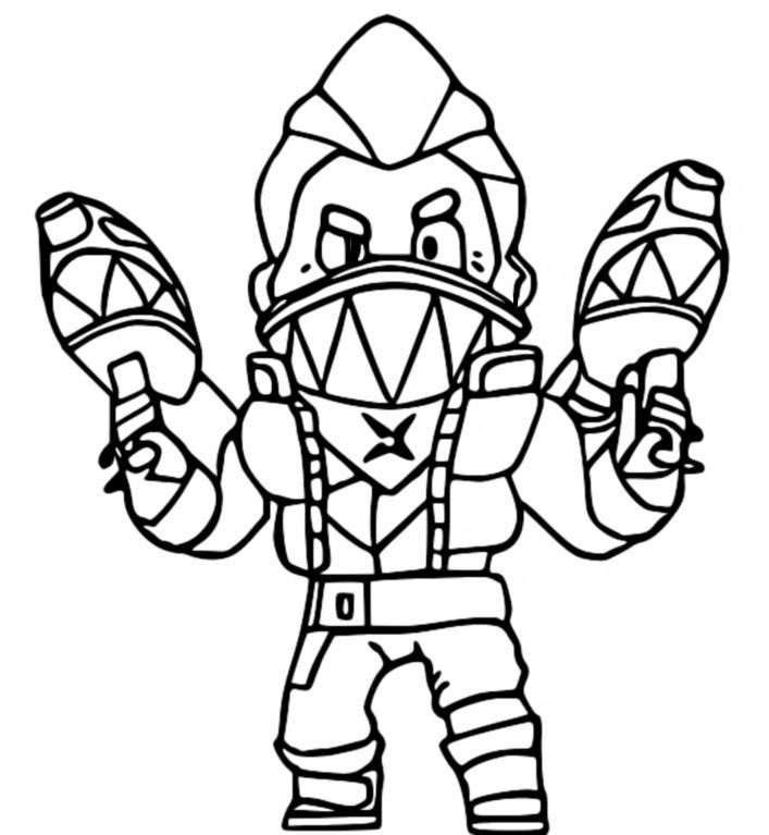 Coloring page brawl stars