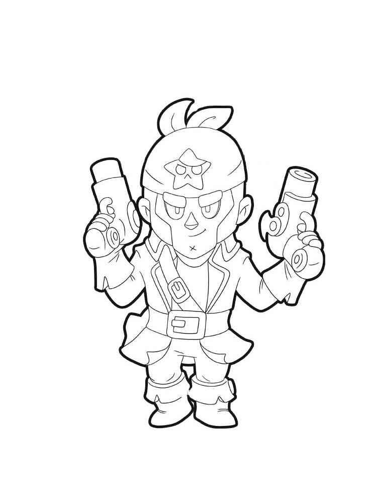 Colt brawl stars coloring pages star coloring pages cute coloring pages coloring pages