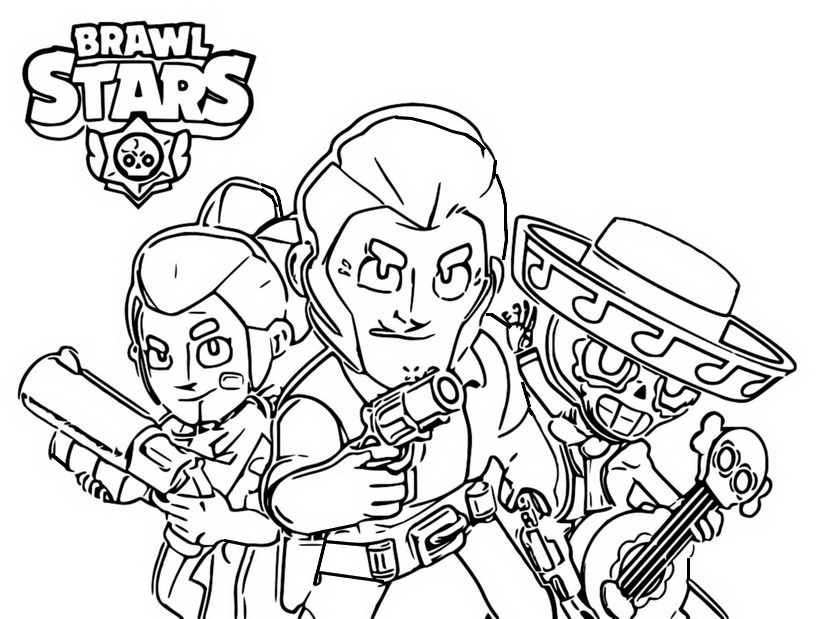 Coloring pages brawl stars