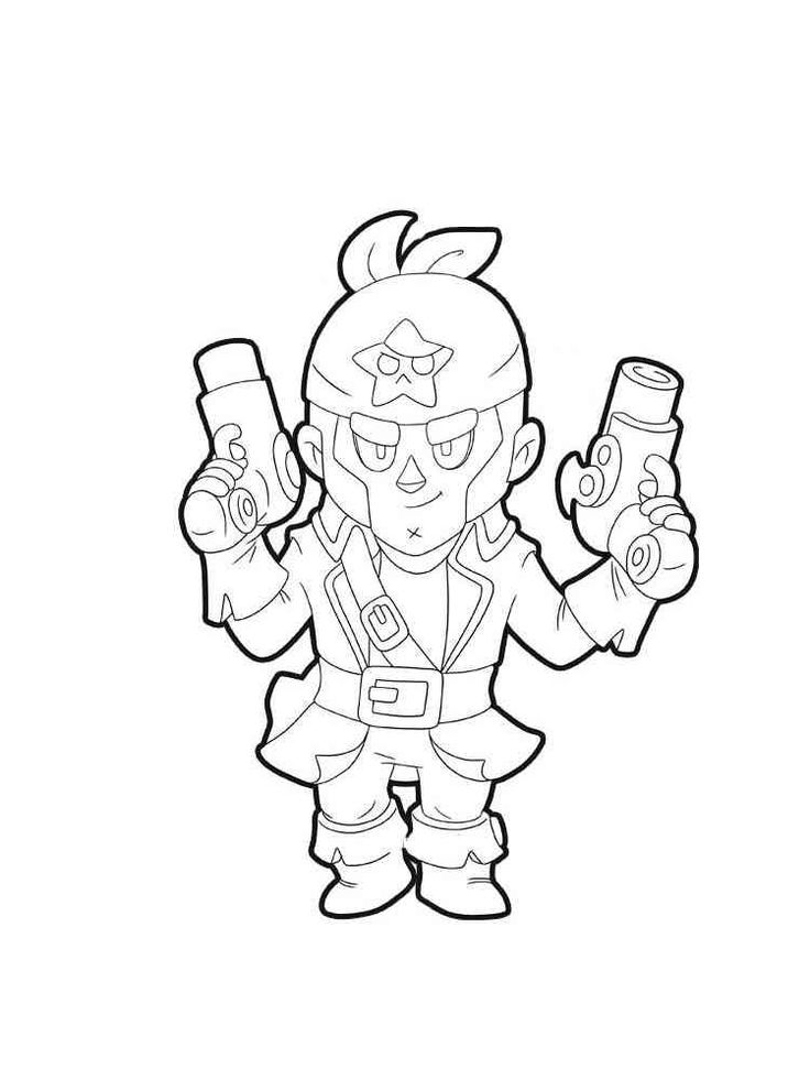 Colt brawl stars coloring pages star coloring pages cute coloring pages coloring pages