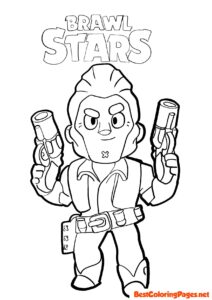 Coloring page brawl stars colt