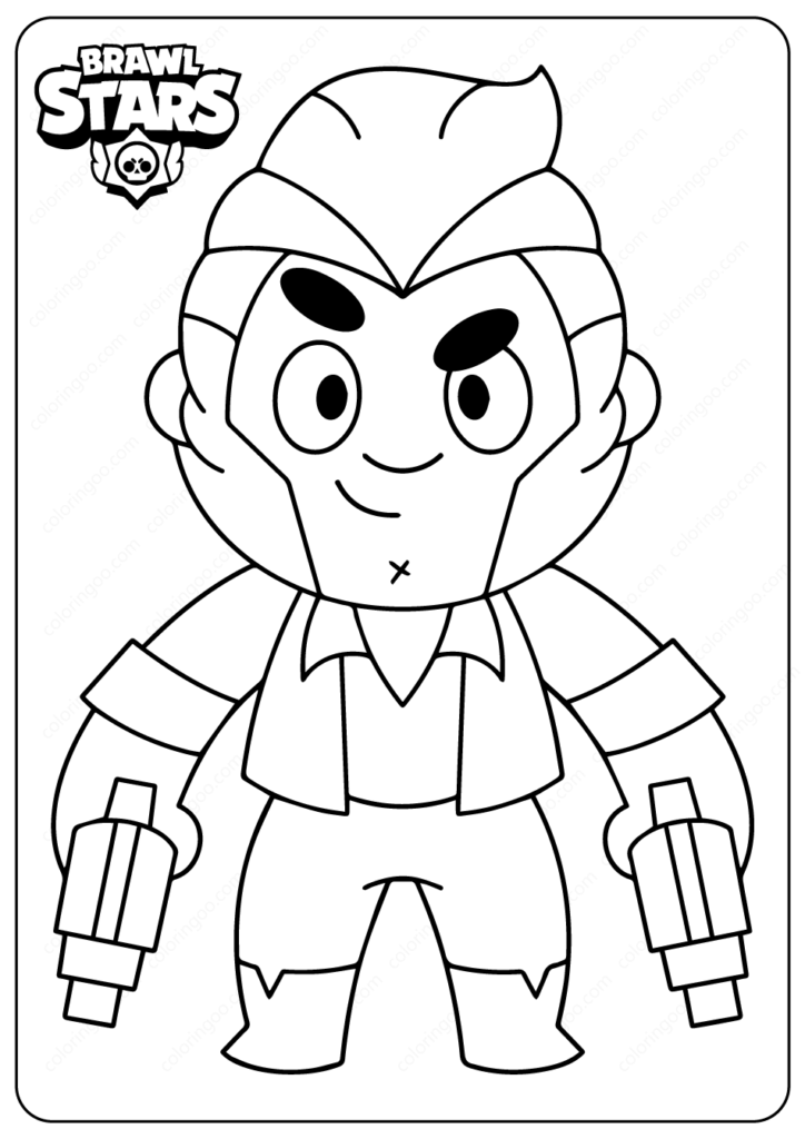 Printable brawl stars el primo pdf coloring pages star coloring pages cartoon coloring pages flag coloring pages