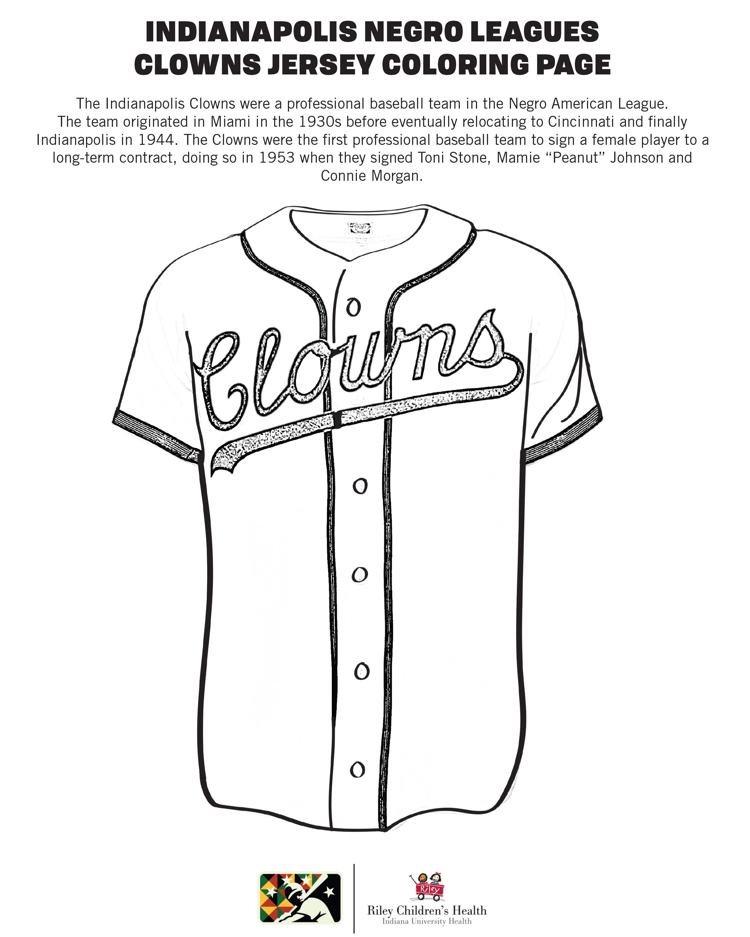 Indianapolis indians on x theres so much negro leagues history based right here in indianapolis learn about some of it while coloring these coloring pages you can print at home ð httpstcogaphpaeju