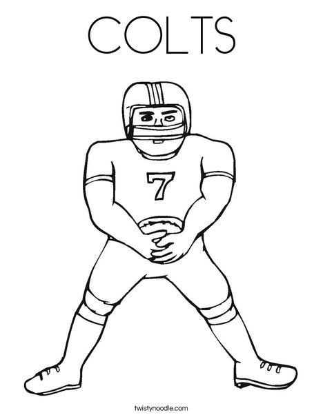 Colts coloring page