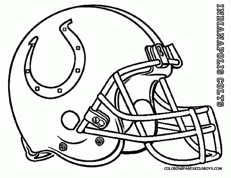 Printable football coloring pages for kids