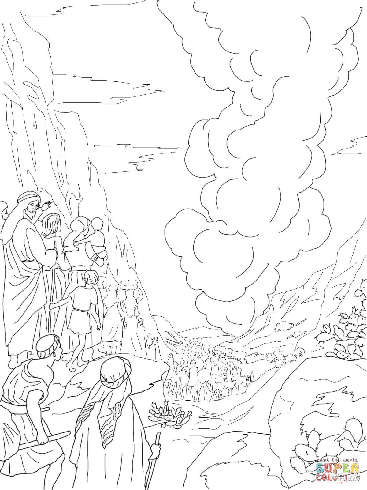 Pillar of fire and cloud sunday school coloring pages bible coloring pages coloring pages