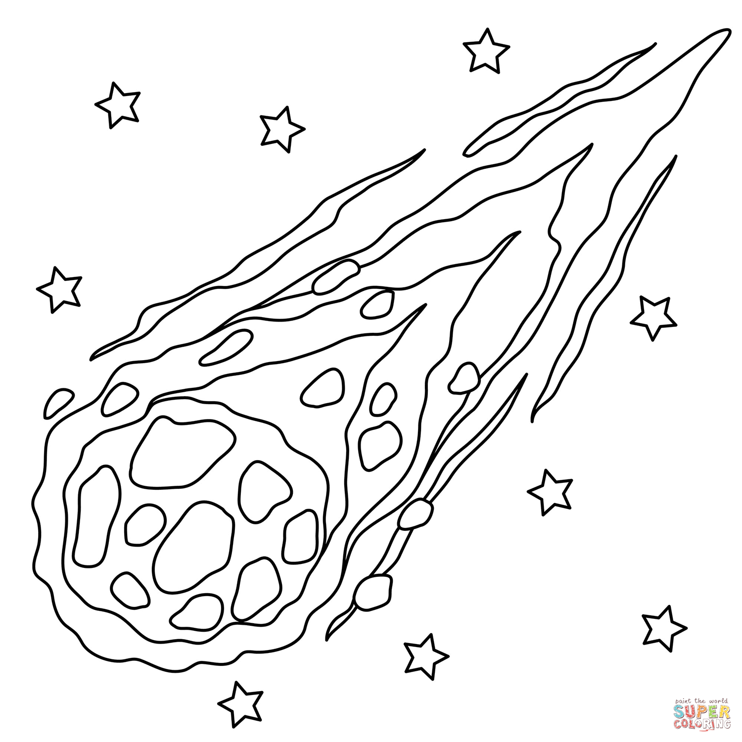 Meteor coloring page free printable coloring pages