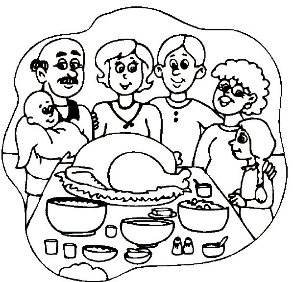 Coloring pag family free coloring pag familia en navidad dibujos de acciãn de gracias pãginas para colorear para imprimir gratis