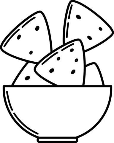 Nachos coloring page free printable coloring pages