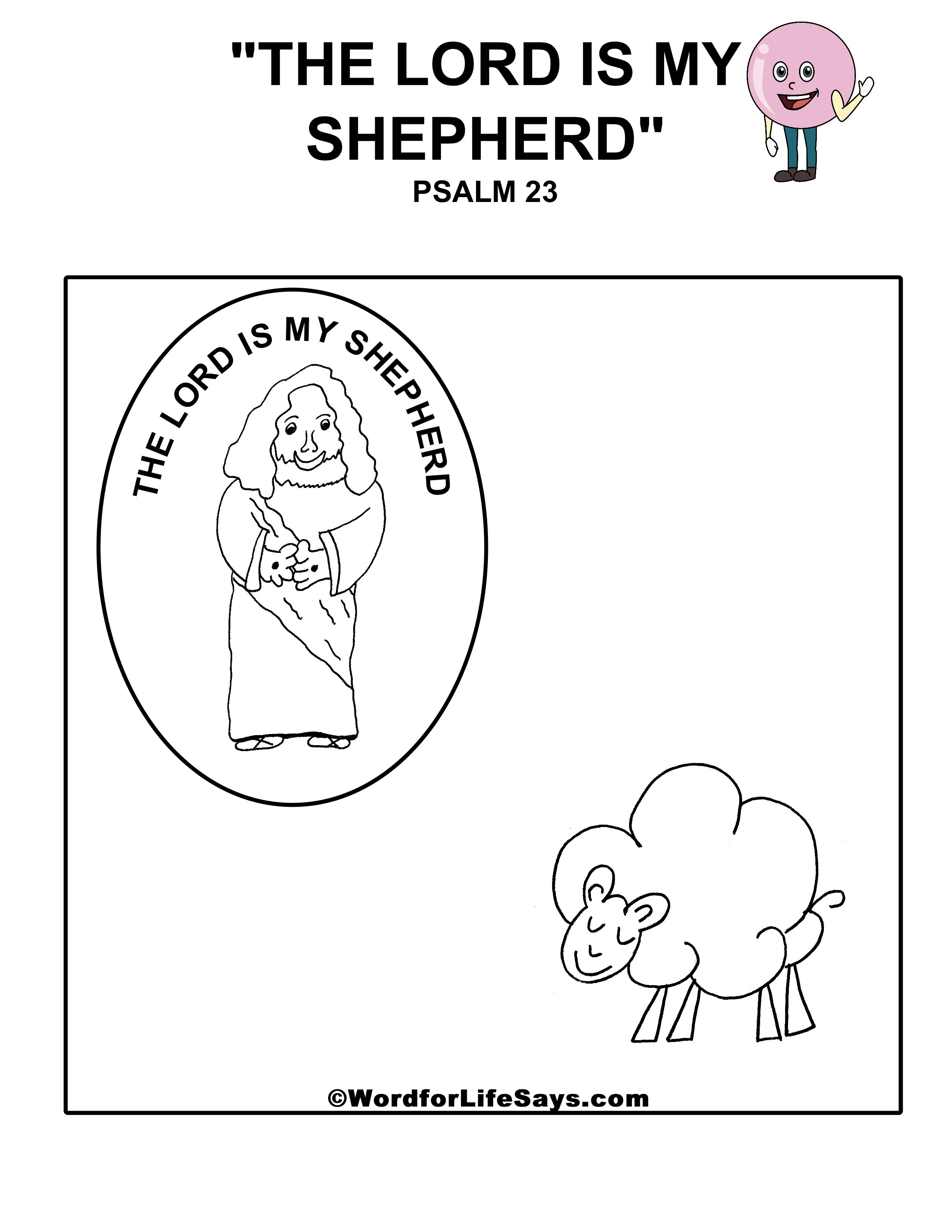 Childrens coloring pages â word for life saysâ