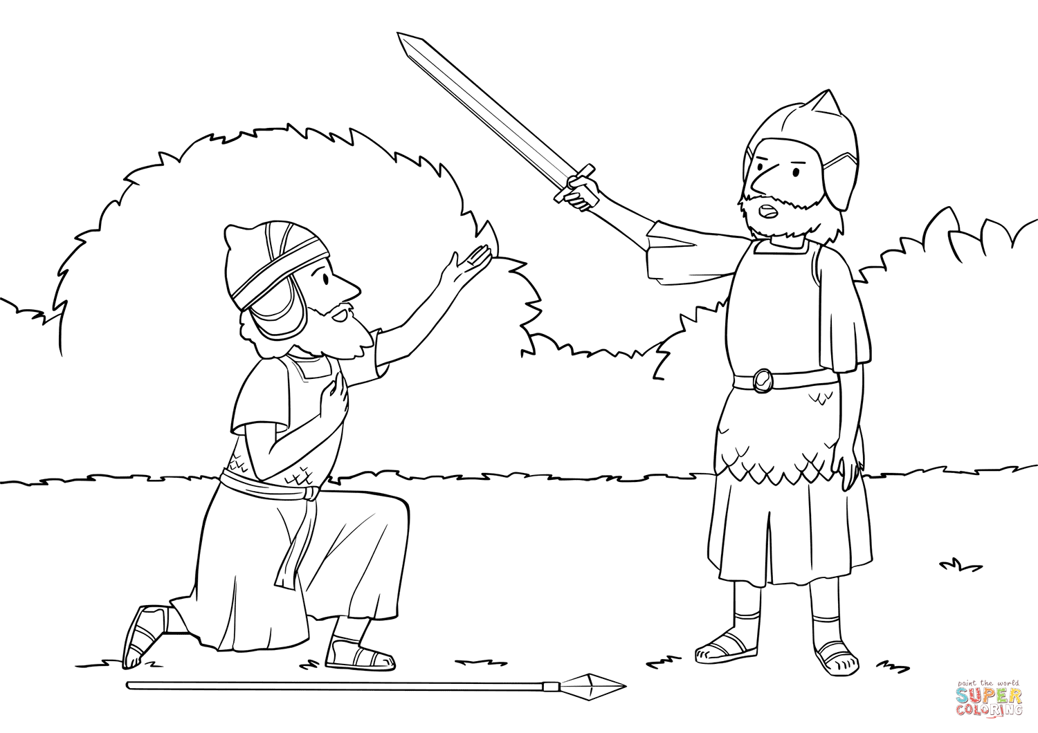 Joshua fall facedown before the mander of the army of the lord coloring page free printable coloring pages