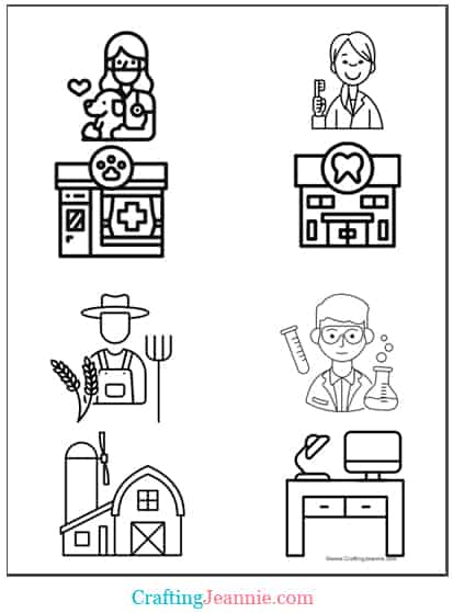 Munity helper coloring pages free printable