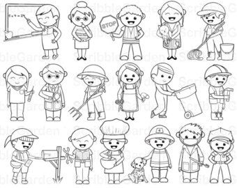 Munity helpers clip art black and white munity helpers munity helpers preschool crafts transportation crafts